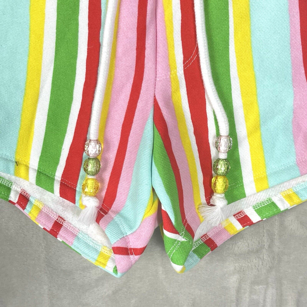 Champion X Susan Alexandra Stripe Reverse Weave Shorts Women's Small Beaded - Picture 2 of 11